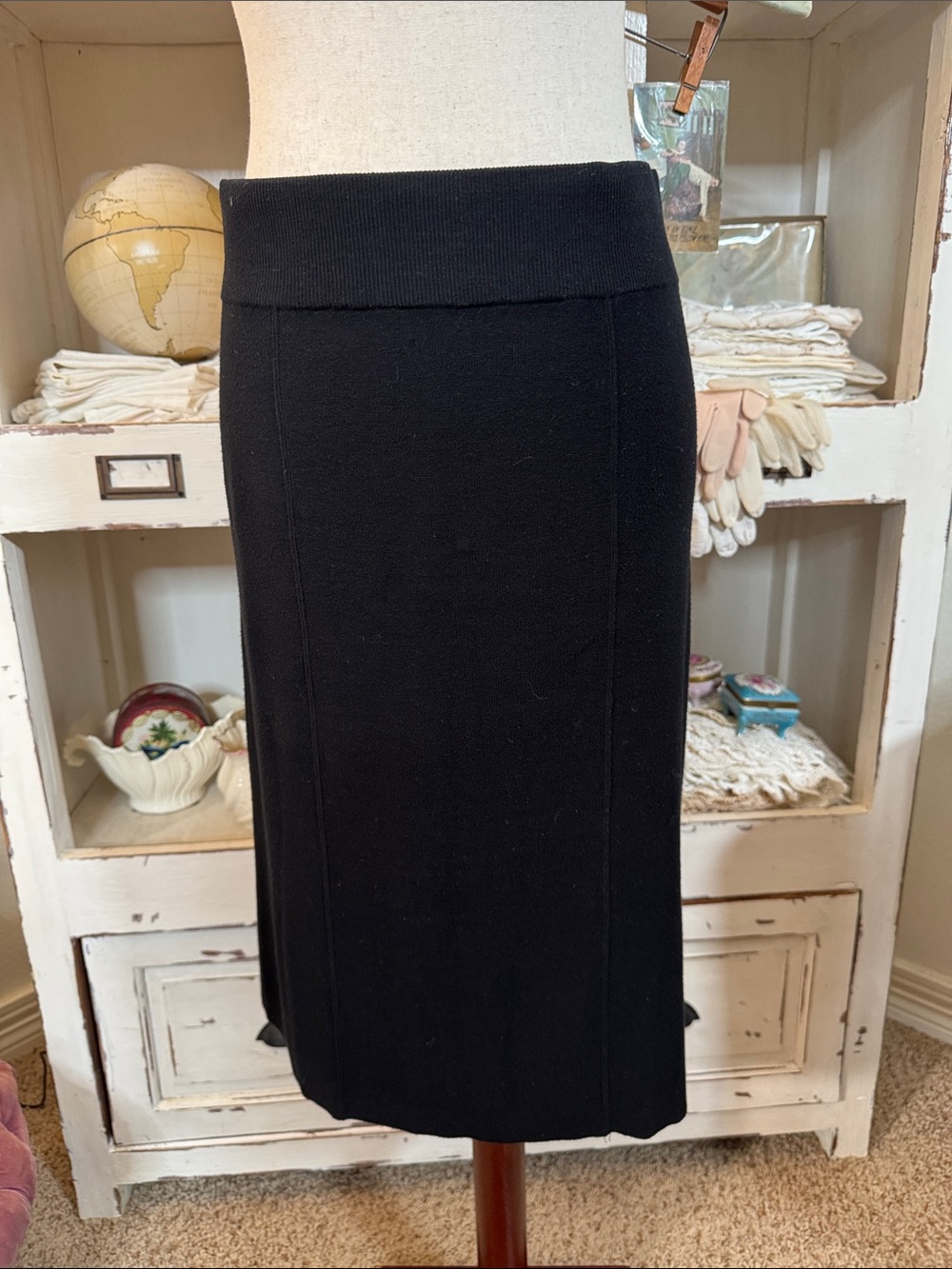 donna karan pull on pencil skirt knit